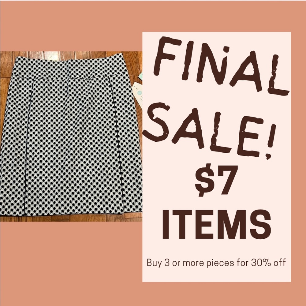 NWY Navy/Teal Slimming Skirt szL